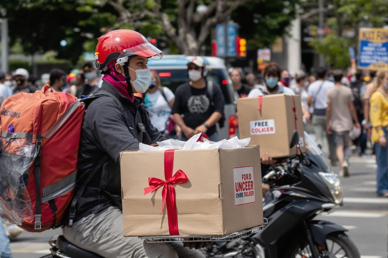 外卖骑手遭恶意差评被罚款，事件曝光后引发全网声援